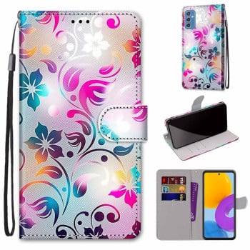 Чохол-книжка Coloured Drawing Cross Samsung Galaxy M52 5G - Gradient Colorful Flower