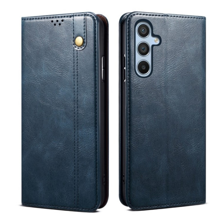 Чехол-книжка Simple Wax Crazy Horse для Samsung Galaxy A56 5G - синий
