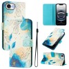 Чехол-книжка Colored Drawing Pattern для iPhone 17e/16e - разноцветный