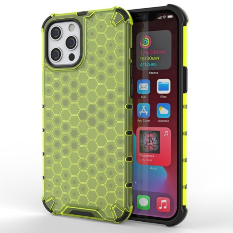 Чохол протиударний Honeycomb на iPhone 13 Mini - зелений
