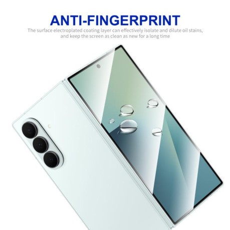 Захисне скло ENKAY Hat-Prince Full Glue з алюмосилікатного скла на Samsung Galaxy Fold 7 - чорне