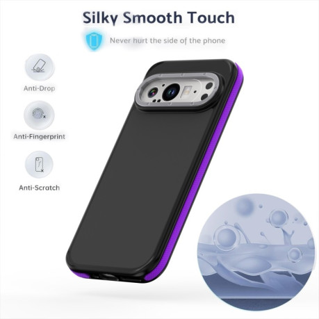 Протиударний чохол Dual-Color Skin Feel Shockproof Series для Google Pixel 9 Pro XL - фіолетовий