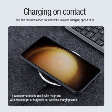 Протиударний чохол NILLKIN Frosted Shield Pro Magnetic Magsafe на Samsung Galaxy S24 5G - чорний