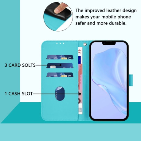Чехол-книжка Skin Feel S-type для iPhone 16e - синий