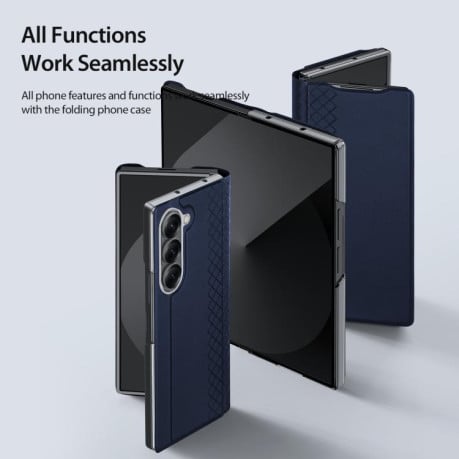 Чехол-книжка DUX DUCIS Bril Series на  Samsung Galaxy Fold 7 5G - синий