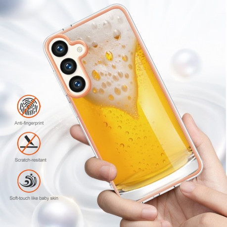 Противоударный чехол Electroplating IMD для Samsung Galaxy S24 5G - Beer