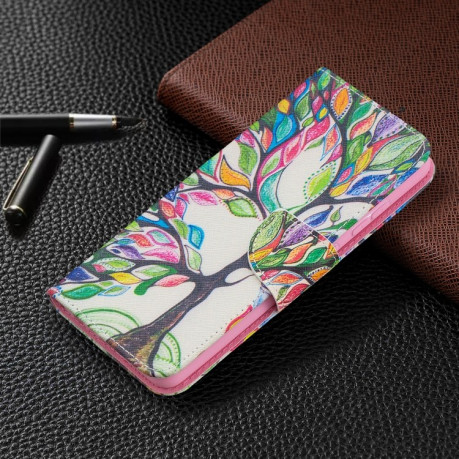 Чехол-книжка Colored Drawing Series на Samsung Galaxy A52/A52s - Tree Life