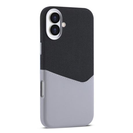 Чехол Kalebol Cloth Textue Stitching Card Slot Magnetic на iPhone 17 - серый
