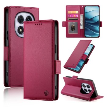 Чохол-книжка Side Buckle Magnetic Frosted Leather для Redmi Note 15 Pro 5G  — бордовий