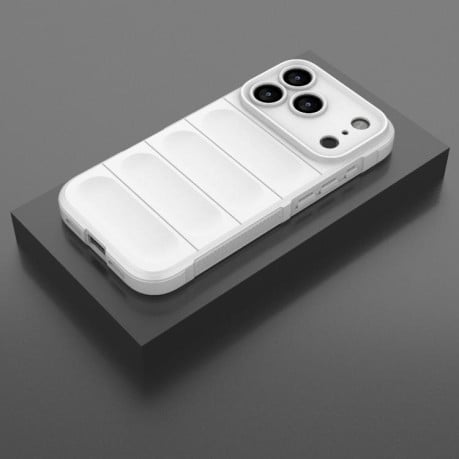 Силіконовий чохол Magic Flannel на iPhone 17 Pro - білий