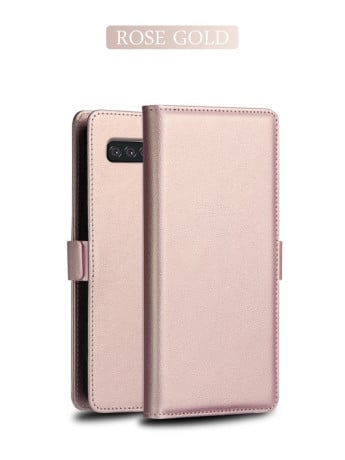 Кожаный чехол-книжка DZGOGO MILO Series на Samsung Galaxy S10+/G975-розовое золото