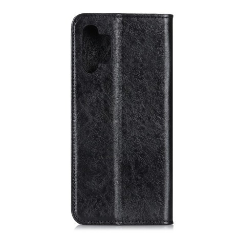 Чехол-книжка Magnetic Retro Crazy Horse Texture на Samsung Galaxy A32 4G - черный