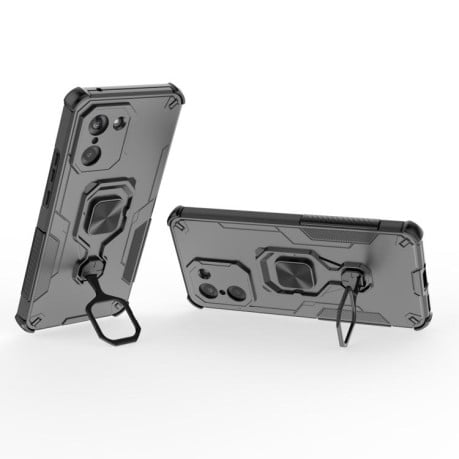Протиударний чохол Metal Kickstand TPU Hybrid PC для OnePlus Ace 5 Racing / Nord CE5 - чорний