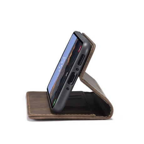 Кожаный чехол CaseMe-013 Multifunctional на Samsung Galaxy A54 - кофейный
