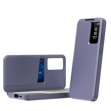 Чохол-книжка Smart View Window Leather  для Samsung Galaxy S25+ 5G - фіолетовий