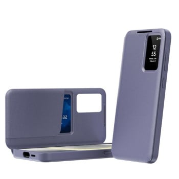 Чохол-книжка Smart View Window Leather на Samsung Galaxy S25 FE 5G - фіолетовий