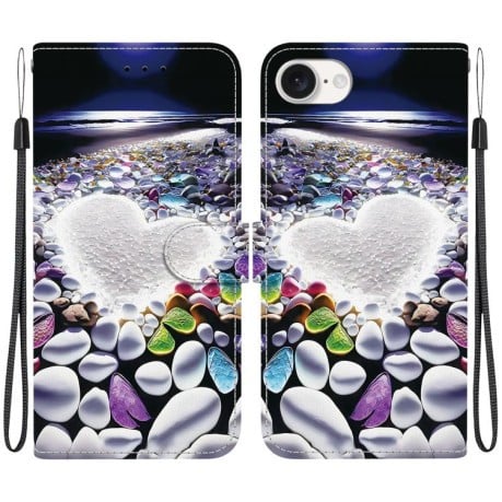 Чехол-книжка Colored Drawing Series на iPhone 16e - разноцветный