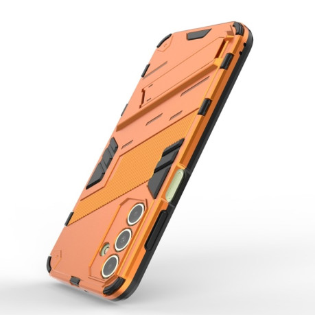 Противоударный чехол Punk Armor для Samsung Galaxy A15 - оранжевый