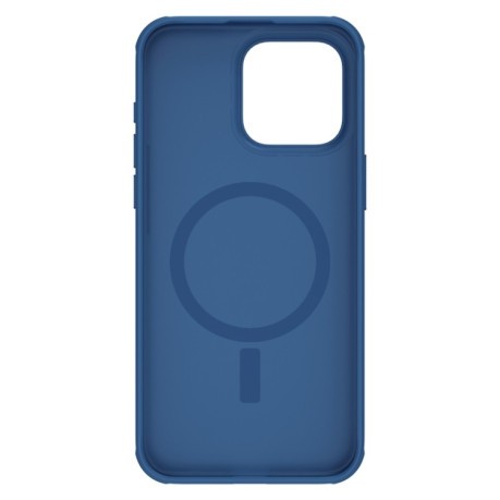 Противоударный чехол NILLKIN Frosted Shield Pro Magnetic Magsafe для iPhone 15 Pro Max - синий