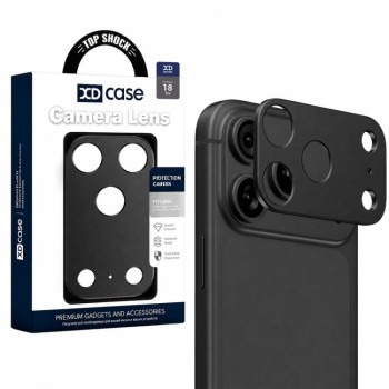 Металлическая защита линз камеры Xdcase на iPhone 18 Pro — чёрная