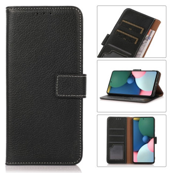 Чехол-книжка Litchi Texture with Wallet для iPhone 14/13 - черный