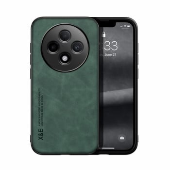 Противоударный чехол Skin Feel Magnetic для OPPO Reno12 F/12 FS 5G - зеленый