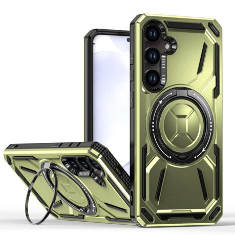 Протиударний чохол Armor II Series MagSafe Magnetic Holder  для Samsung Galaxy S25+ 5G - зелений