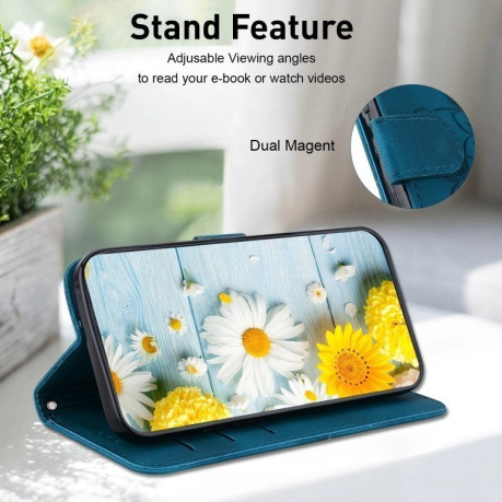 Чехол-книжка Lily Embossed Leather для Xiaomi Redmi A3 - синий