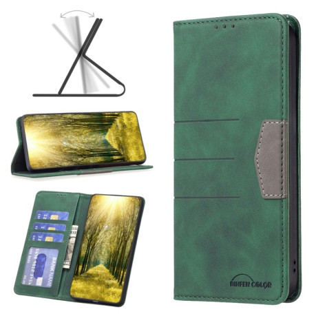 Чехол-книжка Magnetic Splicing для Samsung Galaxy A04 4G - зеленый