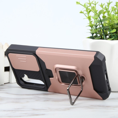 Протиударний чохол Armor Camera Shield для Samsung Galaxy A35 5G - рожеве золото