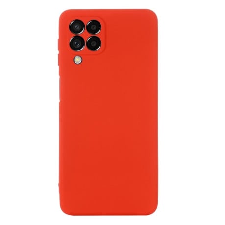 Чехол Solid Color Liquid Silicone на Samsung Galaxy M53 5G - красный