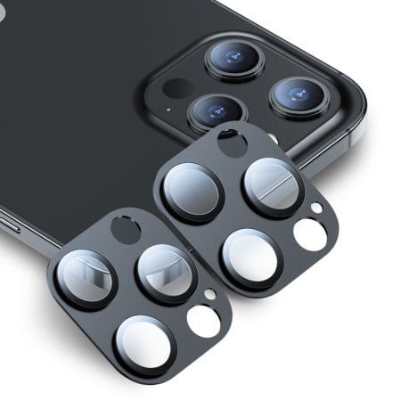 Комплект защитных стекол на камеру ESR 9H Premium для iPhone 12 Pro Max - черных