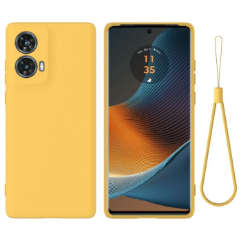 Силіконовий чохол Solid Color Liquid Silicone Motorola Moto G85 - жовтий