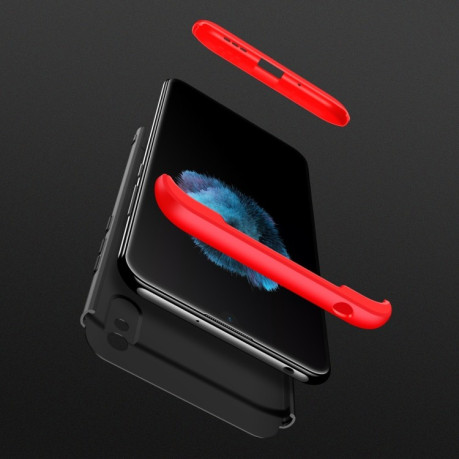 Протиударний чохол GKK Three Stage Splicing на Xiaomi Redmi 9A - чорно-червоний