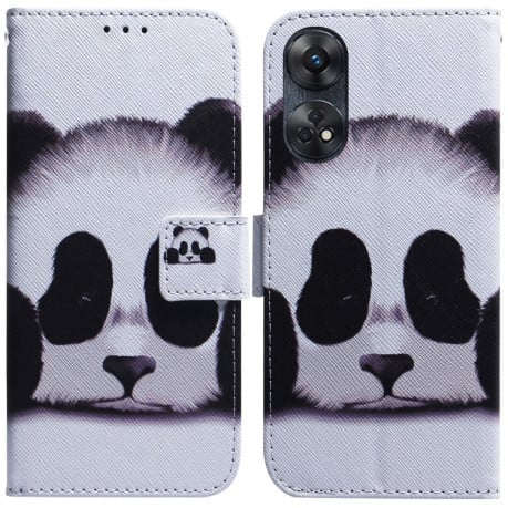 Чохол-книжка Coloured Drawing для OPPO Reno8 T 4G - Panda