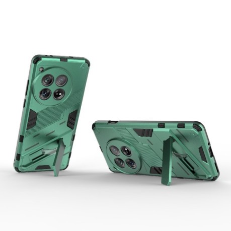 Противоударный чехол Punk Armor для OnePlus 12 5G - зеленый