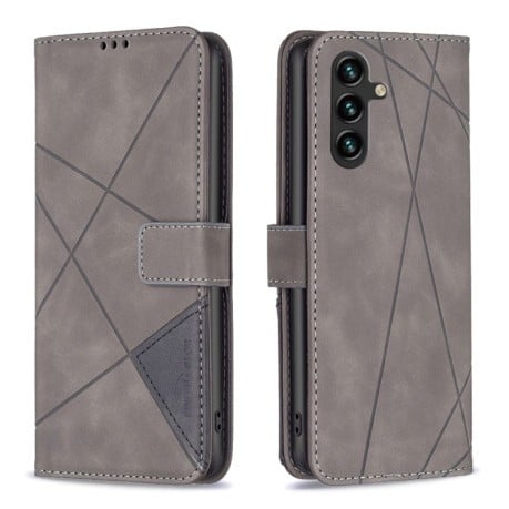 Чохол-книжка Rhombus Texture  для Samsung Galaxy A26 5G - сірий