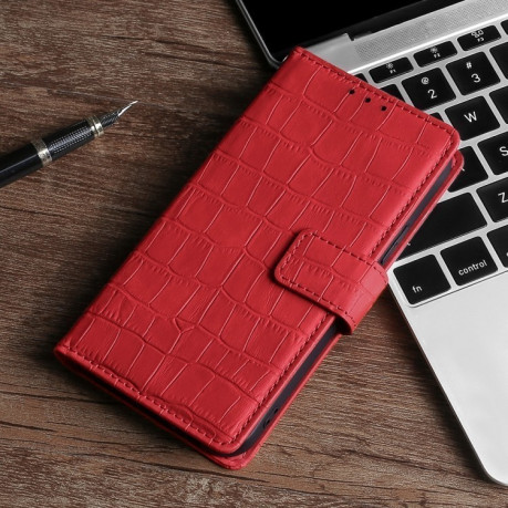 Чехол-книжка Skin Feel Crocodile Texture для Vivo V23e / S10e - красный