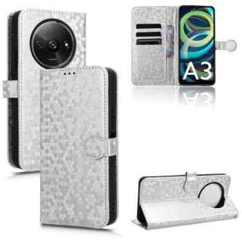 Чохол-книжка Honeycomb Dot для Xiaomi Redmi A3 - сріблястий