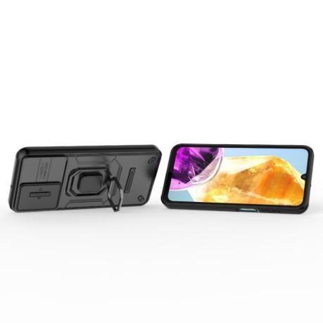 Протиударний чохол Sliding Camshield для Samsung Galaxy M15 5G - чорний