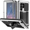 Протиударний чохол R-JUST ковзний захист камери + захист екрану для Samsung Galaxy S25 Ultra 5G - сріблястий