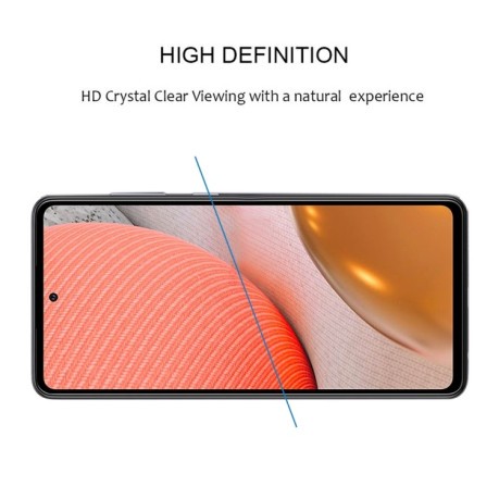 Защитное стекло 3D Full Glue Full Screen на Samsung Galaxy A72 - черное