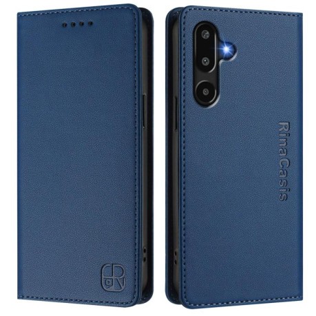 Чехол-книжка RC01 Dual-Folded Magnetic Suction RFID Leather на Samsung Galaxy M16 / F16 5G Global - синий