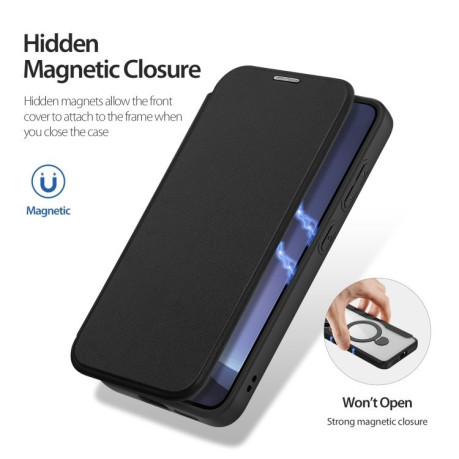 Чохол-книжка DUX DUCIS Skin X Pro Series Magsafe  для Samsung Galaxy S25+ 5G - чорний