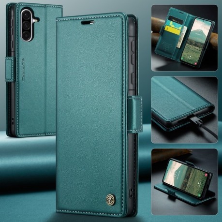 Чохол-книжка CaseMe 023 Butterfly Buckle Litchi RFID Anti-theft Leather  для Samsung Galaxy A56 - зелений