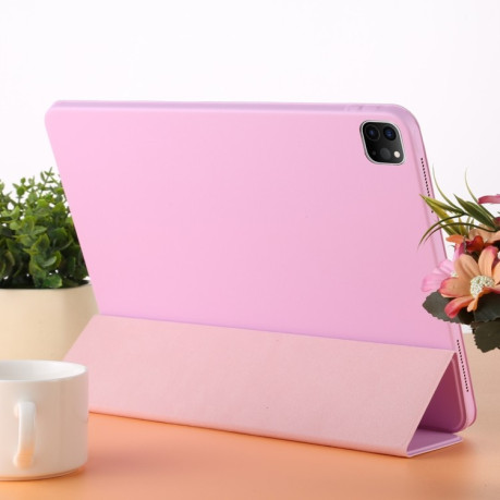 Чехол 3-fold Solid Smart Case для iPad Pro 12.9 (2020) - розовый
