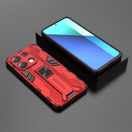 Противоударный чехол Supersonic для Redmi Note 13 4G - красный