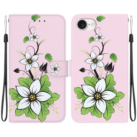 Чехол-книжка Colored Drawing Series на iPhone 16e - Lily