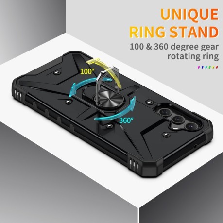 Протиударний чохол EsCase Ring Holde для Samsung Galaxy A14 5G - чорний