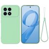 Силиконовый чехол Solid Color Liquid Silicone на Xiaomi Redmi K90 / Poco F8 Pro — зелёный